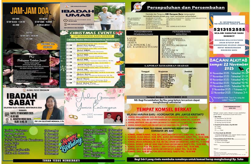 Warta Jemaat GBI Harapan Baru